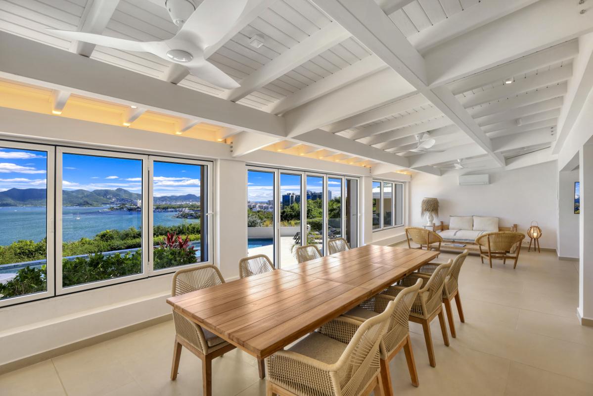 13.Location Villa piscine vue mer Terres Basses Saint Martin